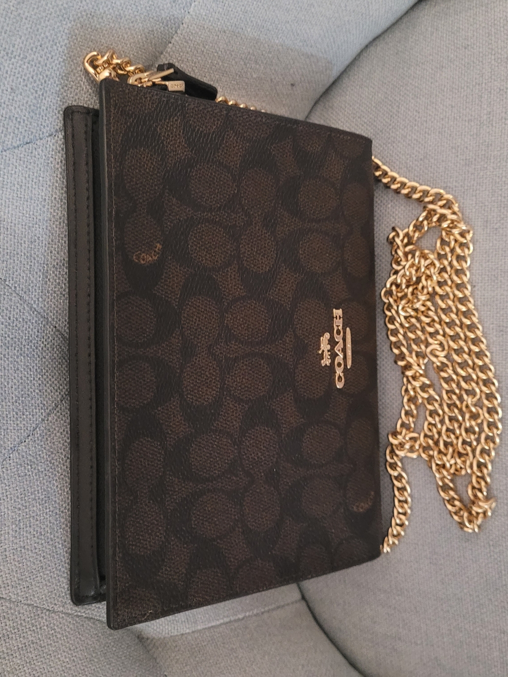 COACH Slim Signature Canvas Crossbody Bag - Picture 11 of 14